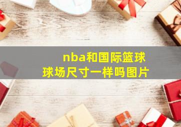 nba和国际篮球球场尺寸一样吗图片