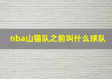 nba山猫队之前叫什么球队