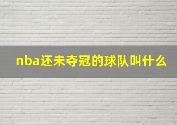 nba还未夺冠的球队叫什么