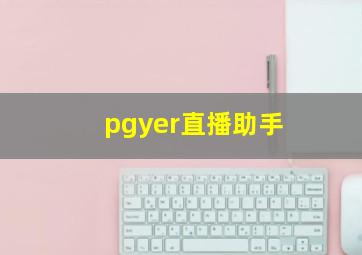 pgyer直播助手