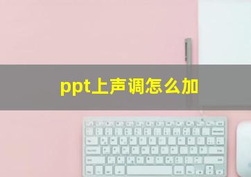 ppt上声调怎么加