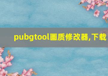 pubgtool画质修改器,下载