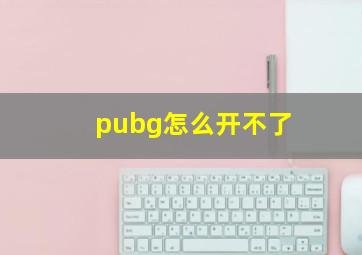 pubg怎么开不了