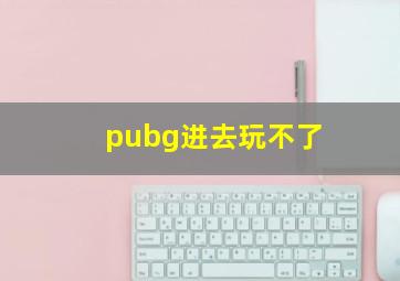 pubg进去玩不了