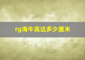 rg海牛高达多少厘米