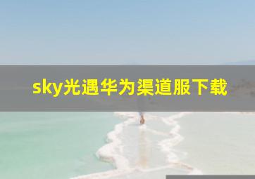 sky光遇华为渠道服下载