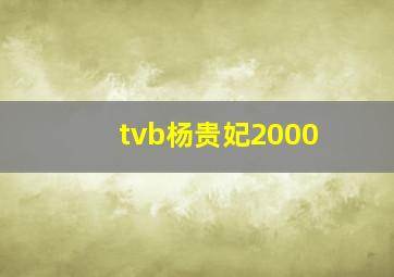 tvb杨贵妃2000