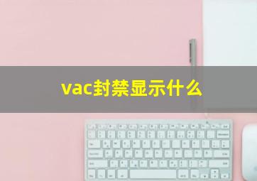 vac封禁显示什么