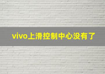 vivo上滑控制中心没有了