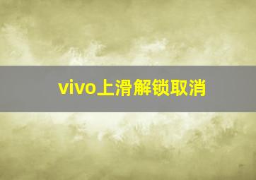 vivo上滑解锁取消