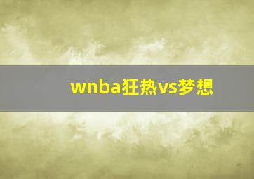 wnba狂热vs梦想