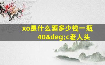 xo是什么酒多少钱一瓶40°c老人头