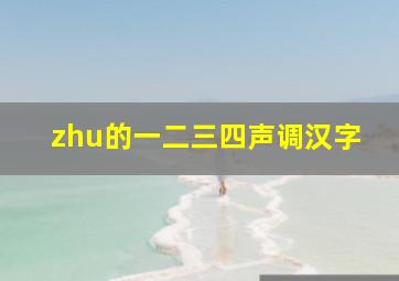 zhu的一二三四声调汉字