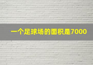 一个足球场的面积是7000