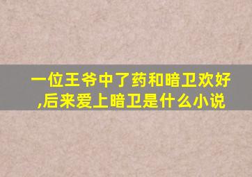 一位王爷中了药和暗卫欢好,后来爱上暗卫是什么小说