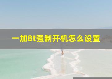 一加8t强制开机怎么设置