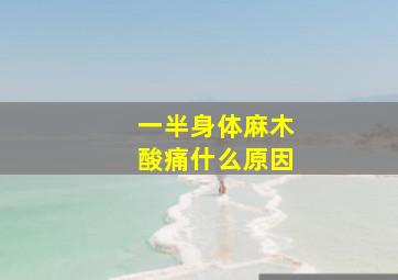 一半身体麻木酸痛什么原因