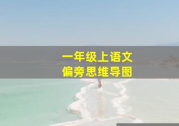 一年级上语文偏旁思维导图