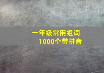 一年级常用组词1000个带拼音