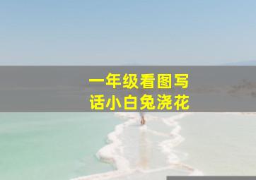 一年级看图写话小白兔浇花