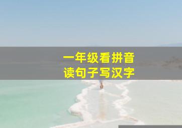 一年级看拼音读句子写汉字