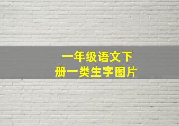 一年级语文下册一类生字图片