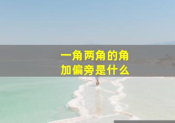 一角两角的角加偏旁是什么