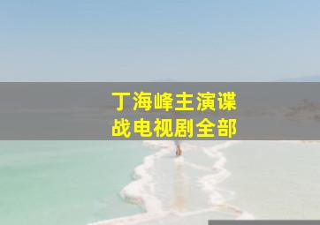 丁海峰主演谍战电视剧全部