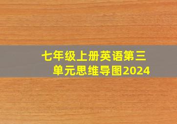 七年级上册英语第三单元思维导图2024