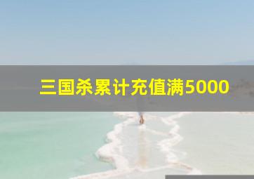 三国杀累计充值满5000