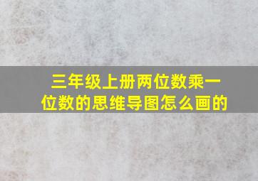 三年级上册两位数乘一位数的思维导图怎么画的