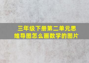 三年级下册第二单元思维导图怎么画数学的图片