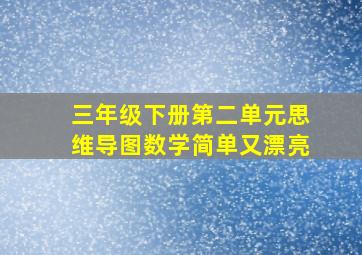 三年级下册第二单元思维导图数学简单又漂亮