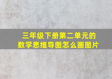 三年级下册第二单元的数学思维导图怎么画图片