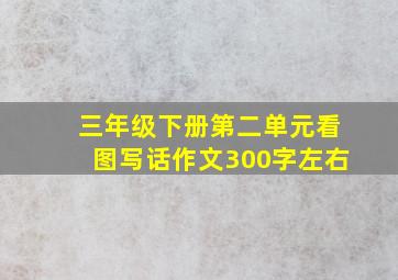 三年级下册第二单元看图写话作文300字左右