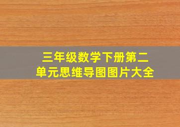 三年级数学下册第二单元思维导图图片大全