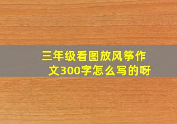 三年级看图放风筝作文300字怎么写的呀