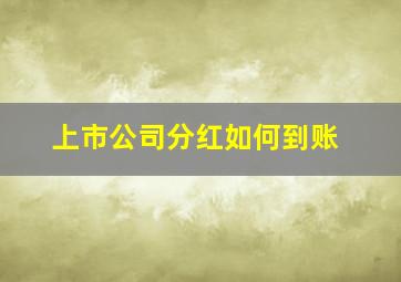 上市公司分红如何到账