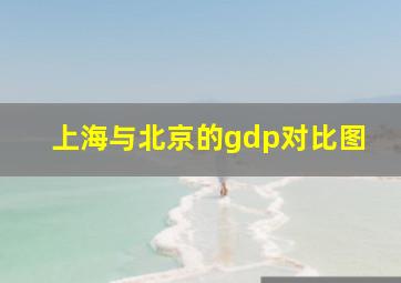 上海与北京的gdp对比图