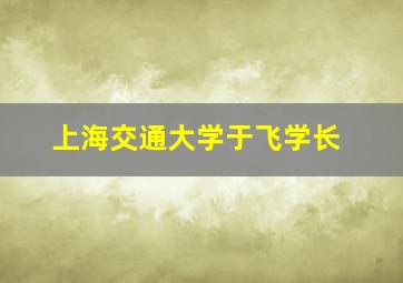 上海交通大学于飞学长