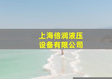 上海倍润液压设备有限公司