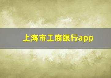 上海市工商银行app