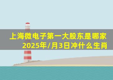 上海微电子第一大股东是哪家2025年/月3日冲什么生肖