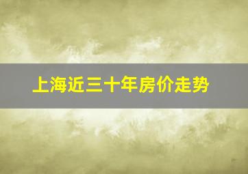 上海近三十年房价走势