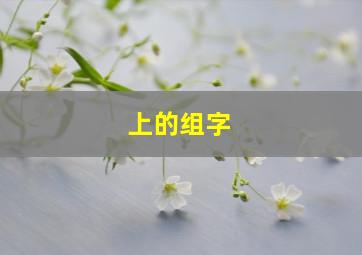 上的组字