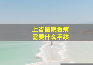 上省医院看病需要什么手续