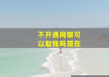 不开通网银可以取钱吗现在