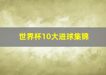 世界杯10大进球集锦