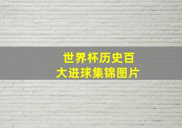 世界杯历史百大进球集锦图片