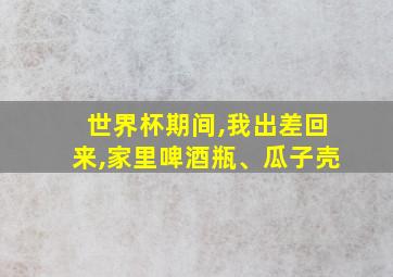 世界杯期间,我出差回来,家里啤酒瓶、瓜子壳